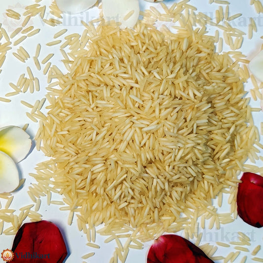 Akshat Chawal (Unbroken Puja Rice) – Natural & Hygienically Packed